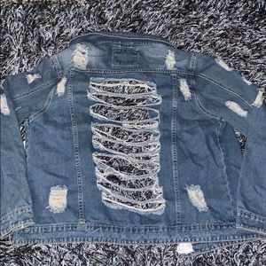 Distressed Denim Jacket